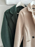 Double Brested Boucle Coat