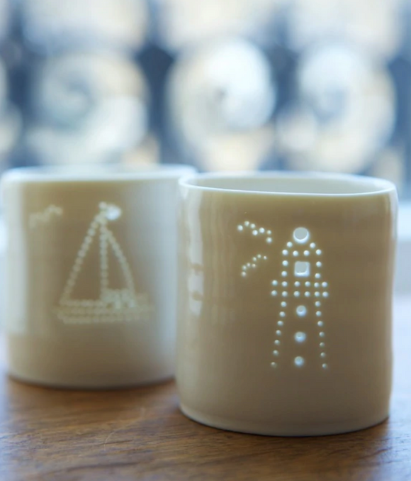 Ceramic Tea Light Holders - Different Styles