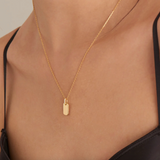 Gold Glam Tag Pendant Necklace - Ania Haie