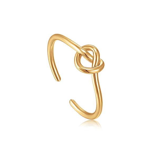 Gold Knot Adjustable Ring